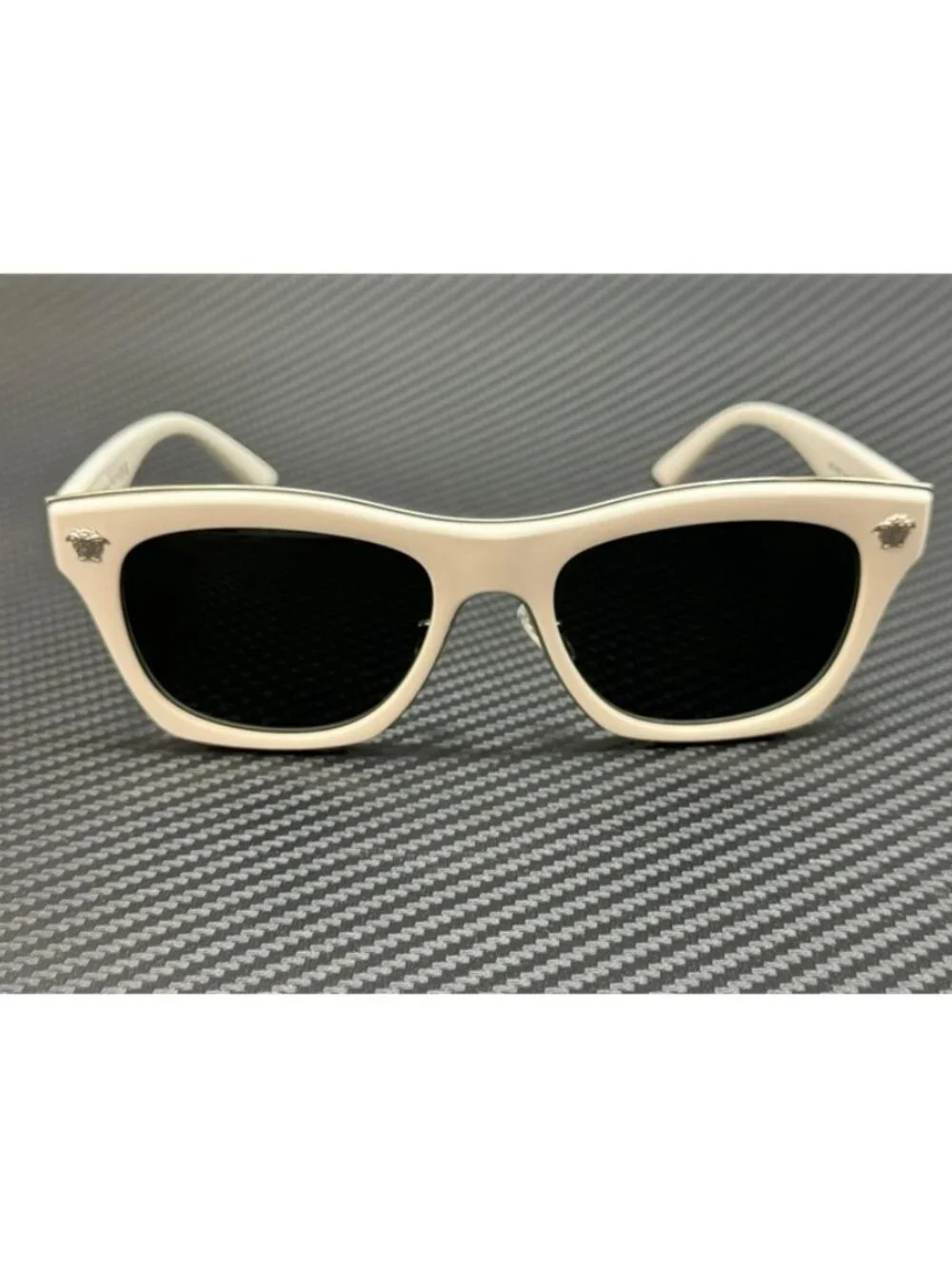 New Versace Men White Sunglasses 53-18-145